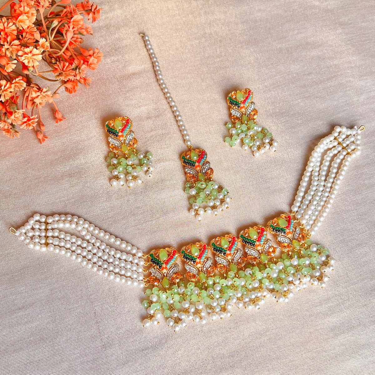 Nazm-e-Gul Choker Set – (CS-64)