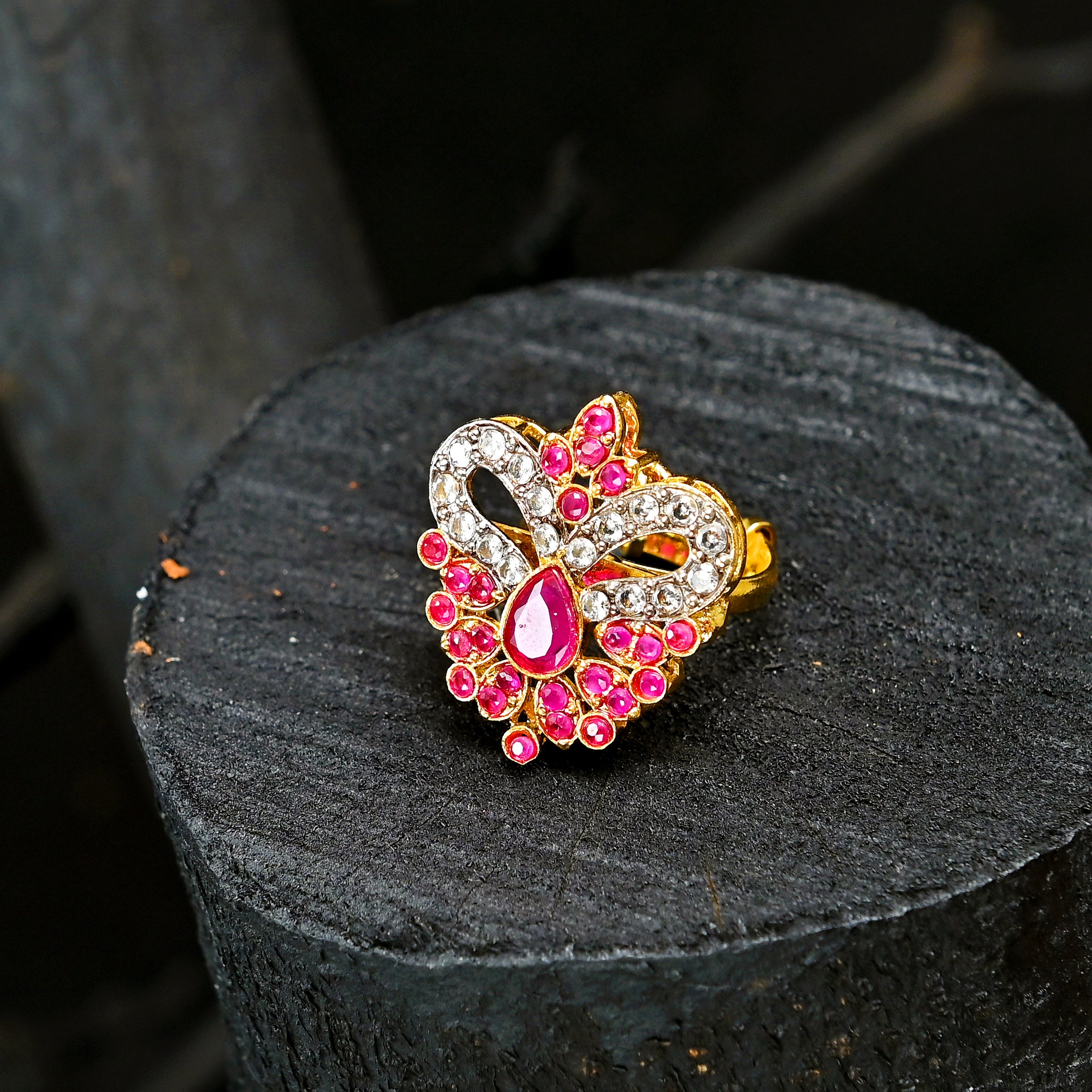 Zircon Crown Ring (R-21)