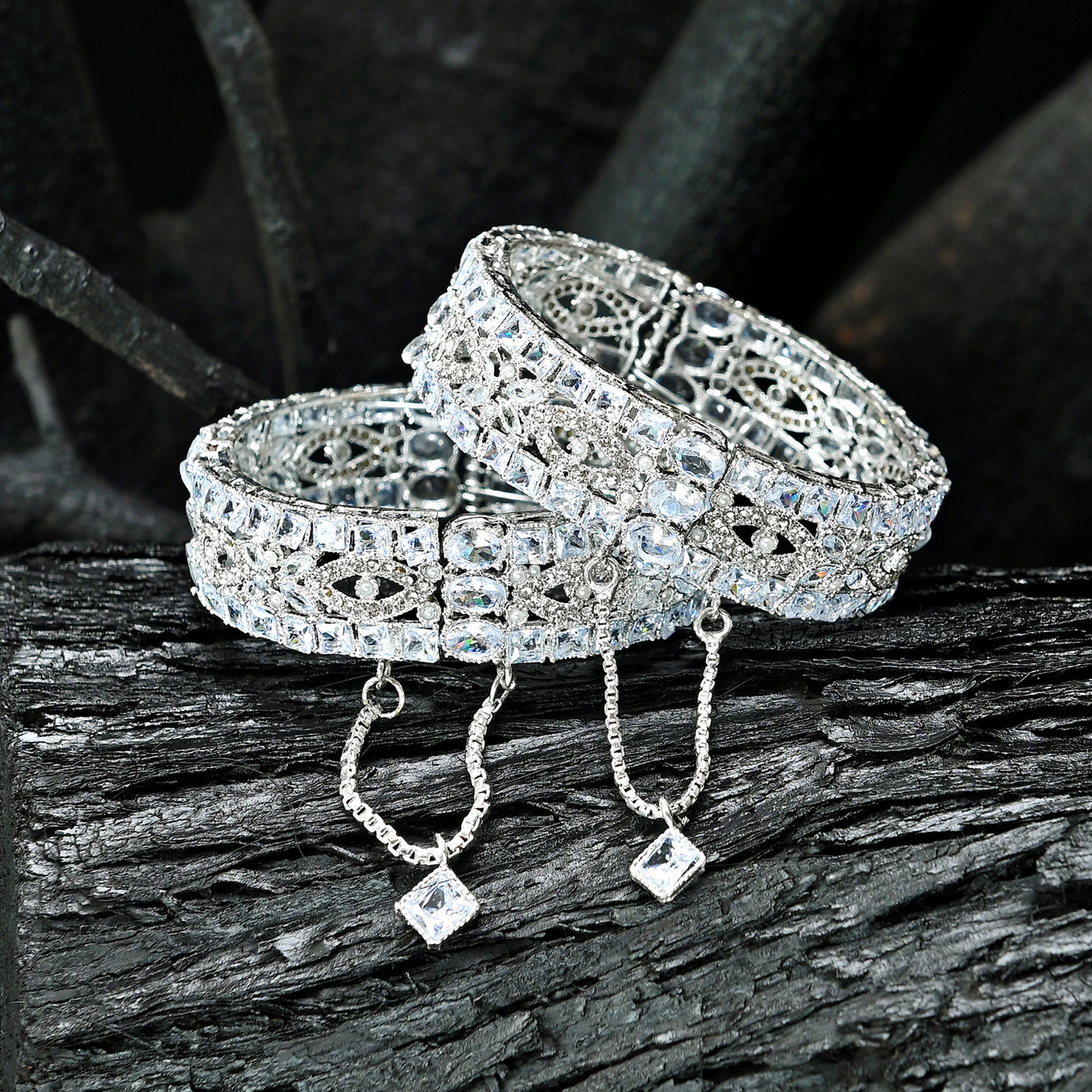 Crystal Cascade KB Bangles - BN-37