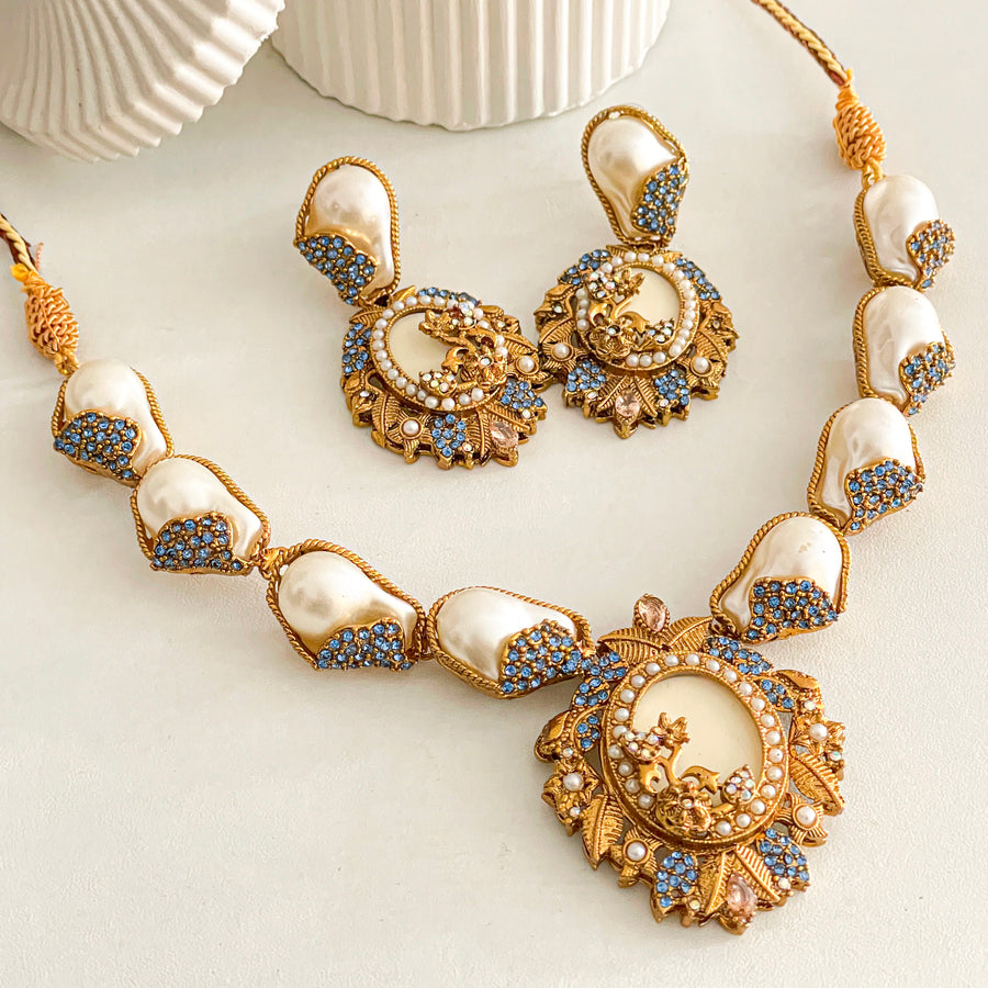Abresham Necklace Set - (S-65)