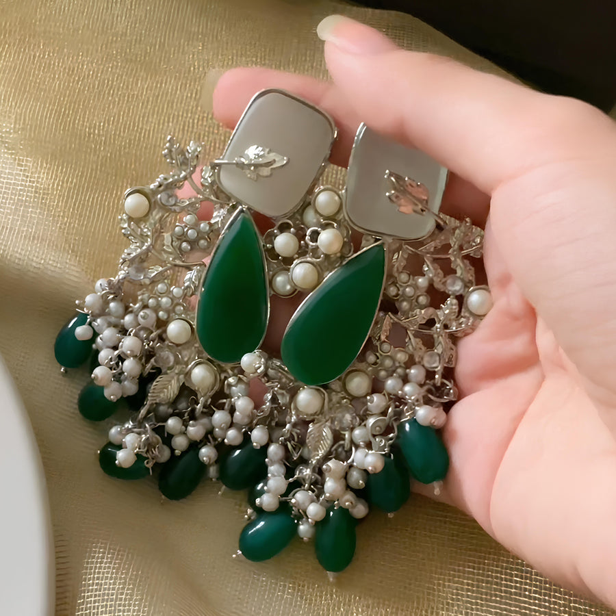Emerald Pearl Enchantment Choker Set - (CS-08)
