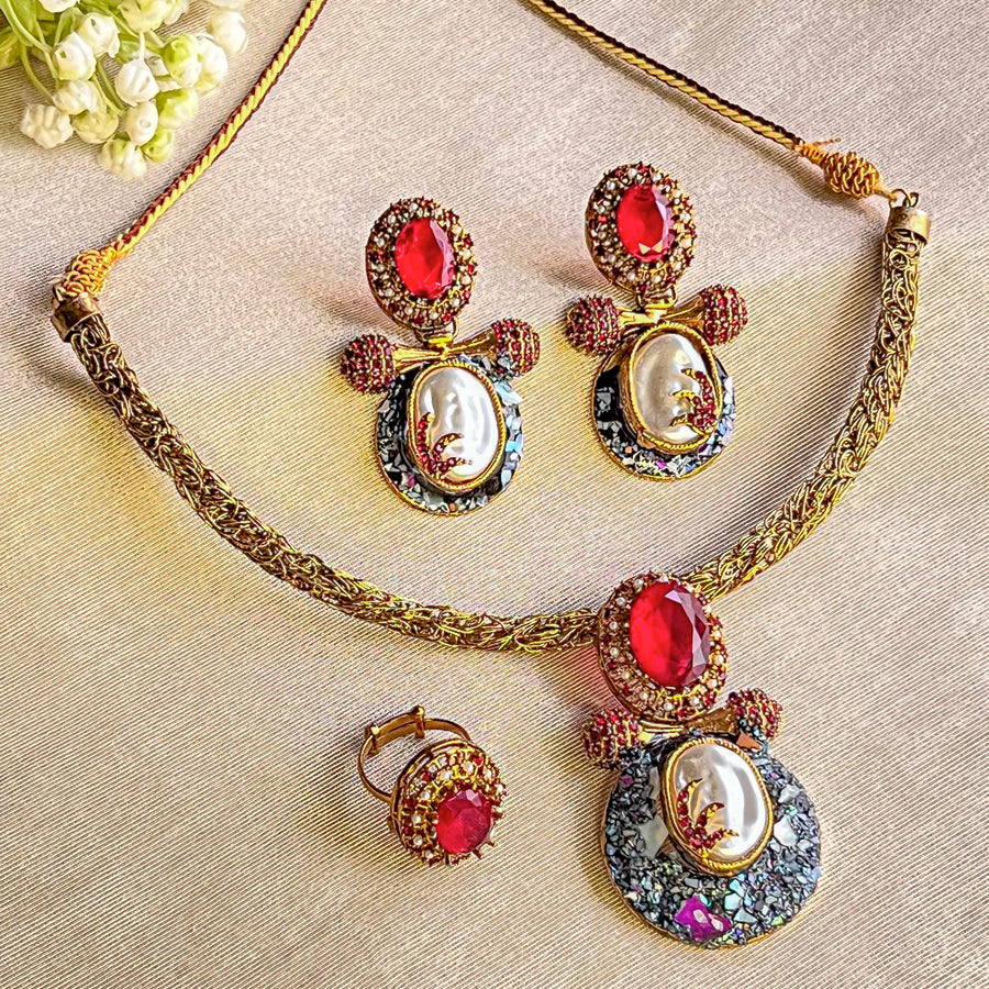 Gul-e-Aftab Choker Set – CS-60