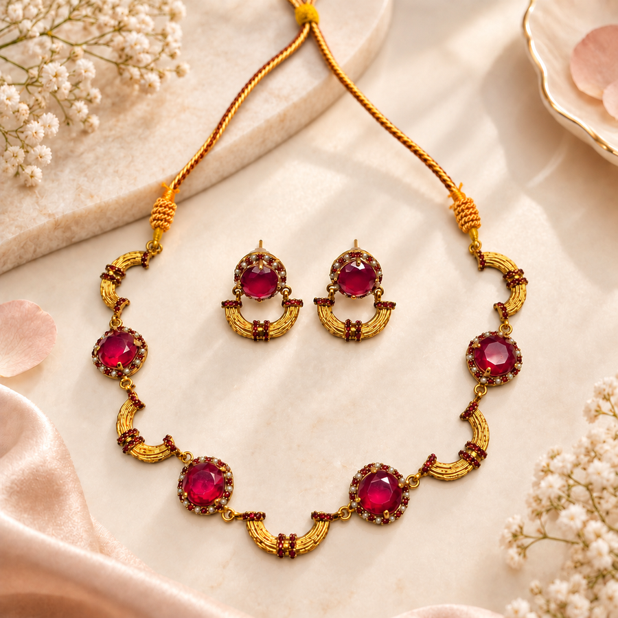 Naaz Necklace Set (S-83)