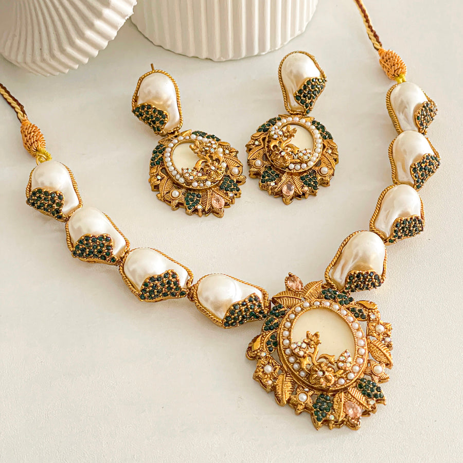 Abresham Necklace Set - (S-65)