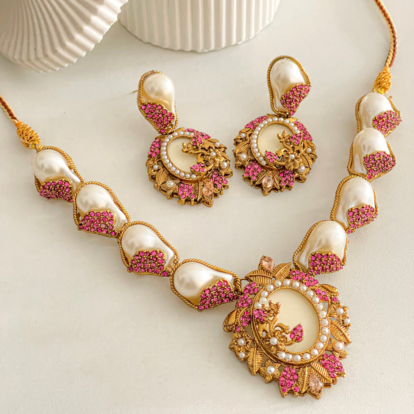 Abresham Necklace Set - (S-65)