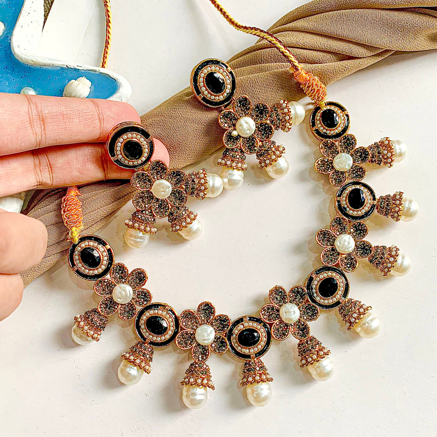 Ghazal-e-Gul Necklace Set - (S-66)