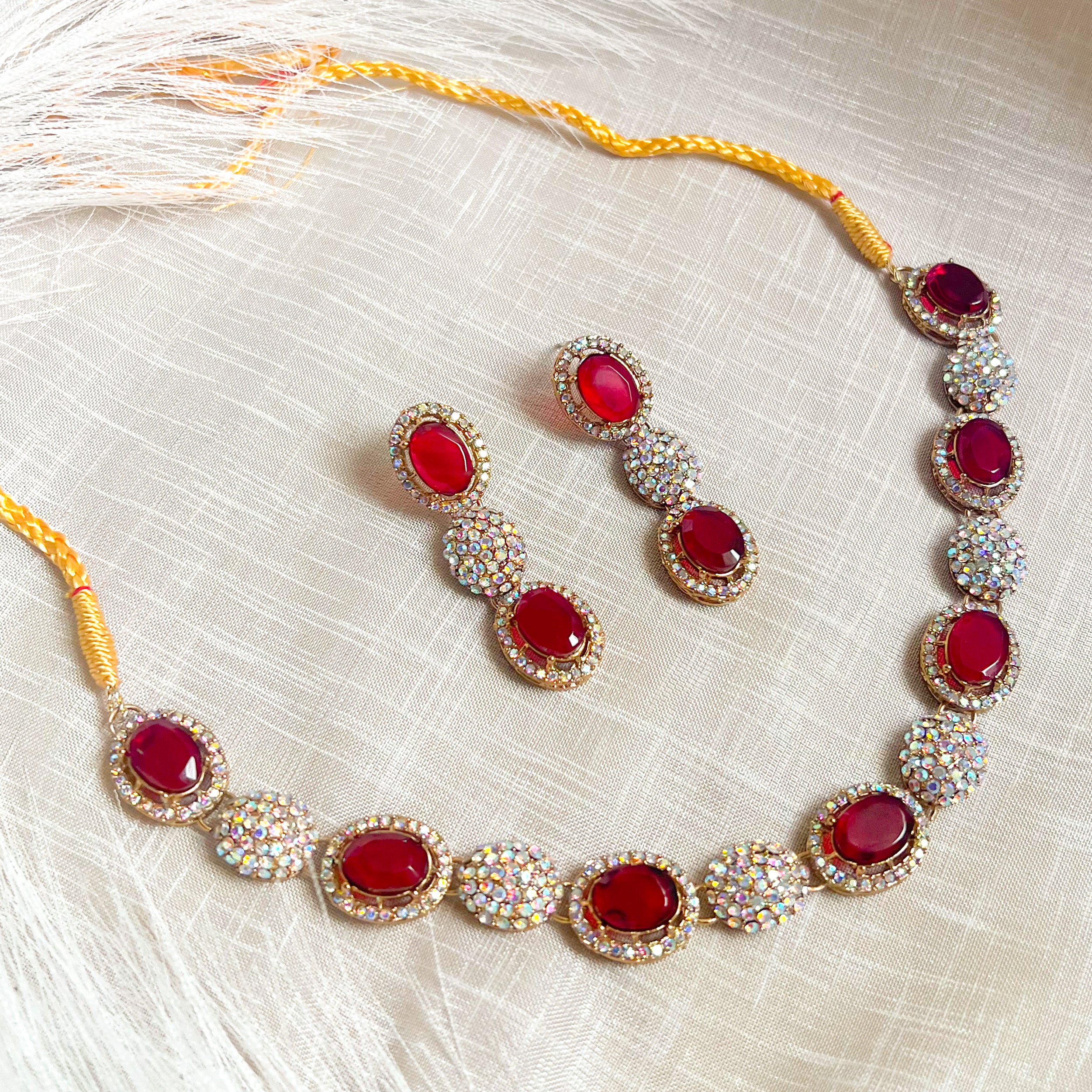 Gohar-e-Aab Necklace Set – (S-62)