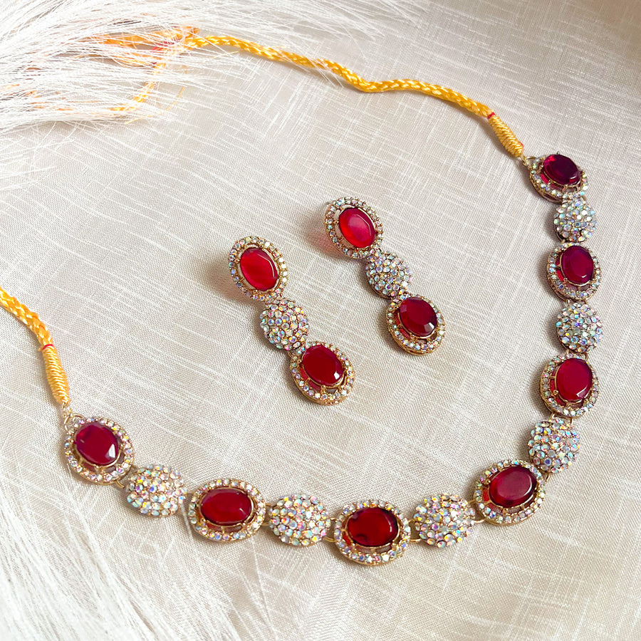 Gohar-e-Aab Necklace Set – (S-62)