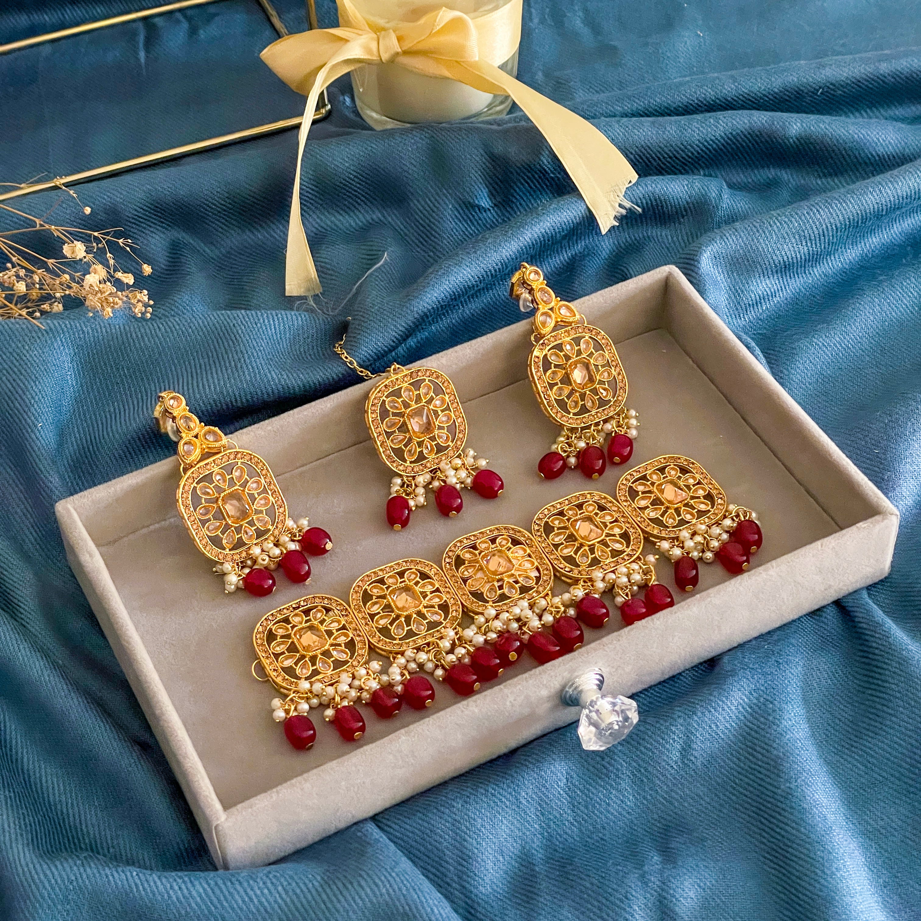 Heer-e-Moti Necklace Set – S-47