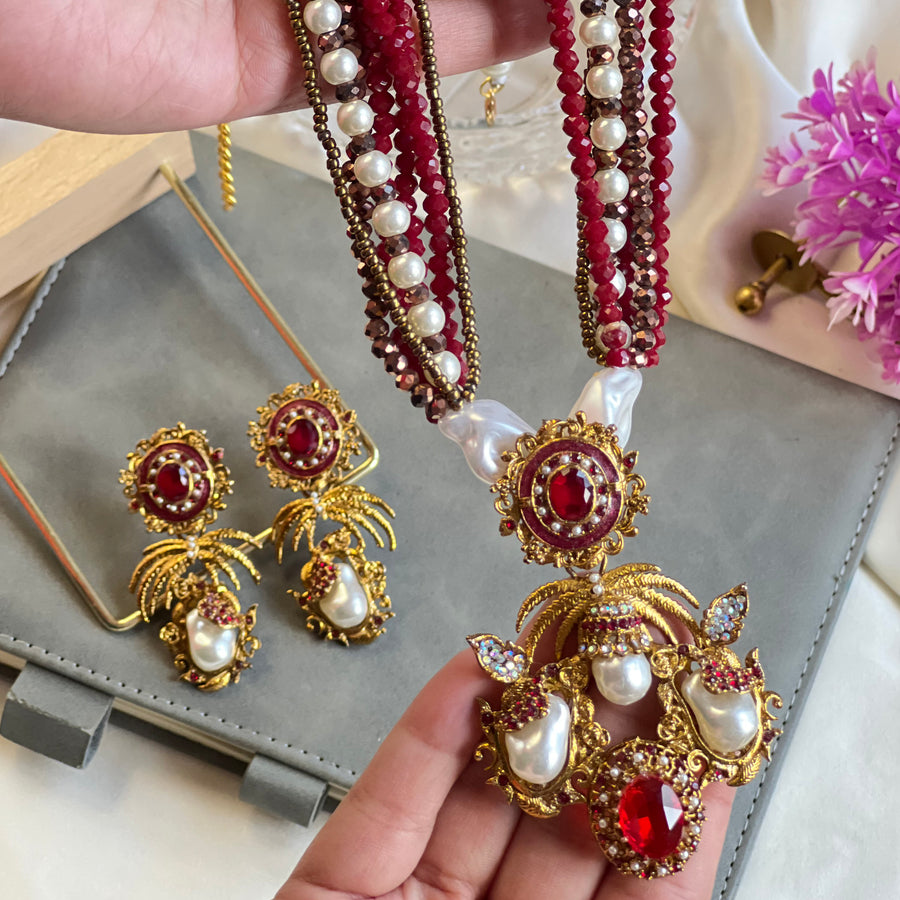 Nazneen Mala Set - (S-75)