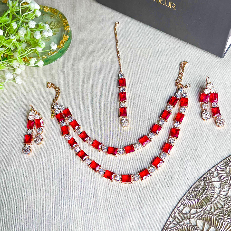 Nigah-e-Naaz Necklace Set – (S-60)
