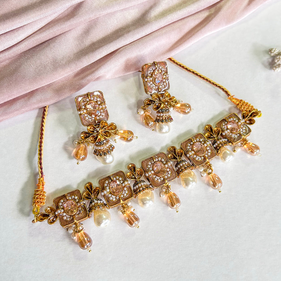 Zewar-e-Moti Pearl and Meena Choker CS-45