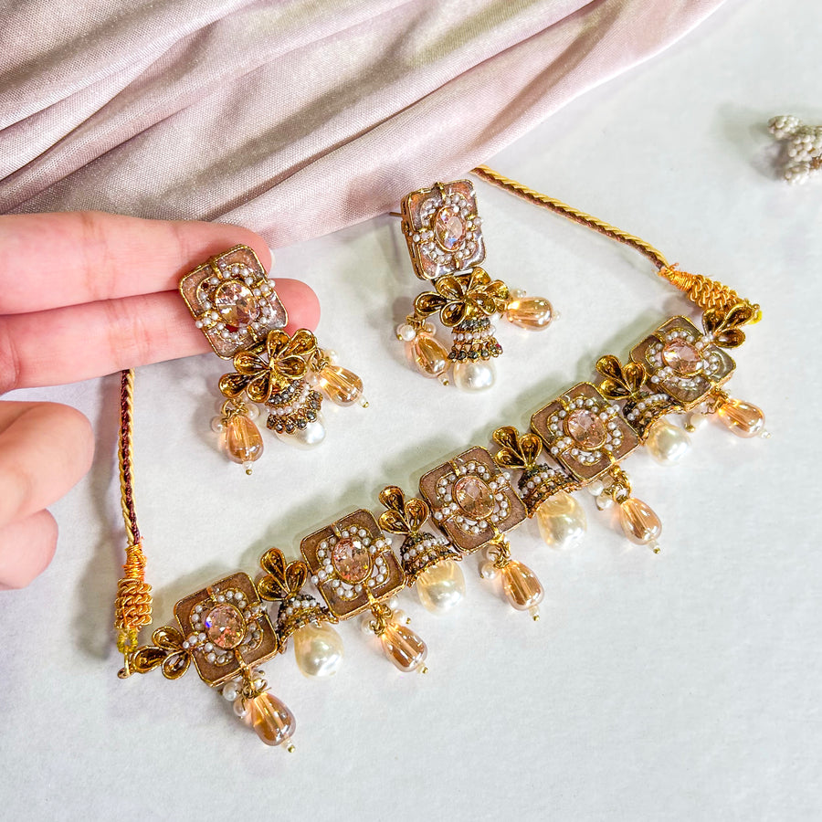 Zewar-e-Moti Pearl and Meena Choker CS-45