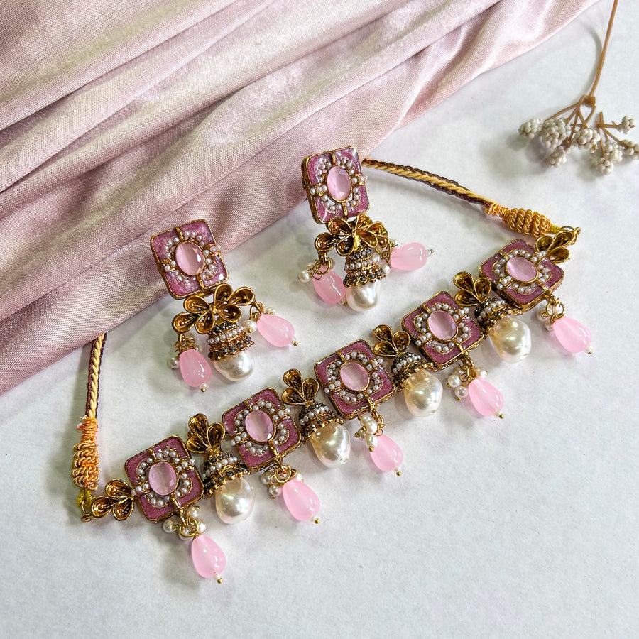 Zewar-e-Moti Pearl and Meena Choker CS-45