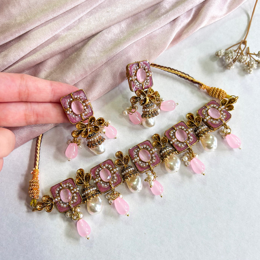 Zewar-e-Moti Pearl and Meena Choker CS-45