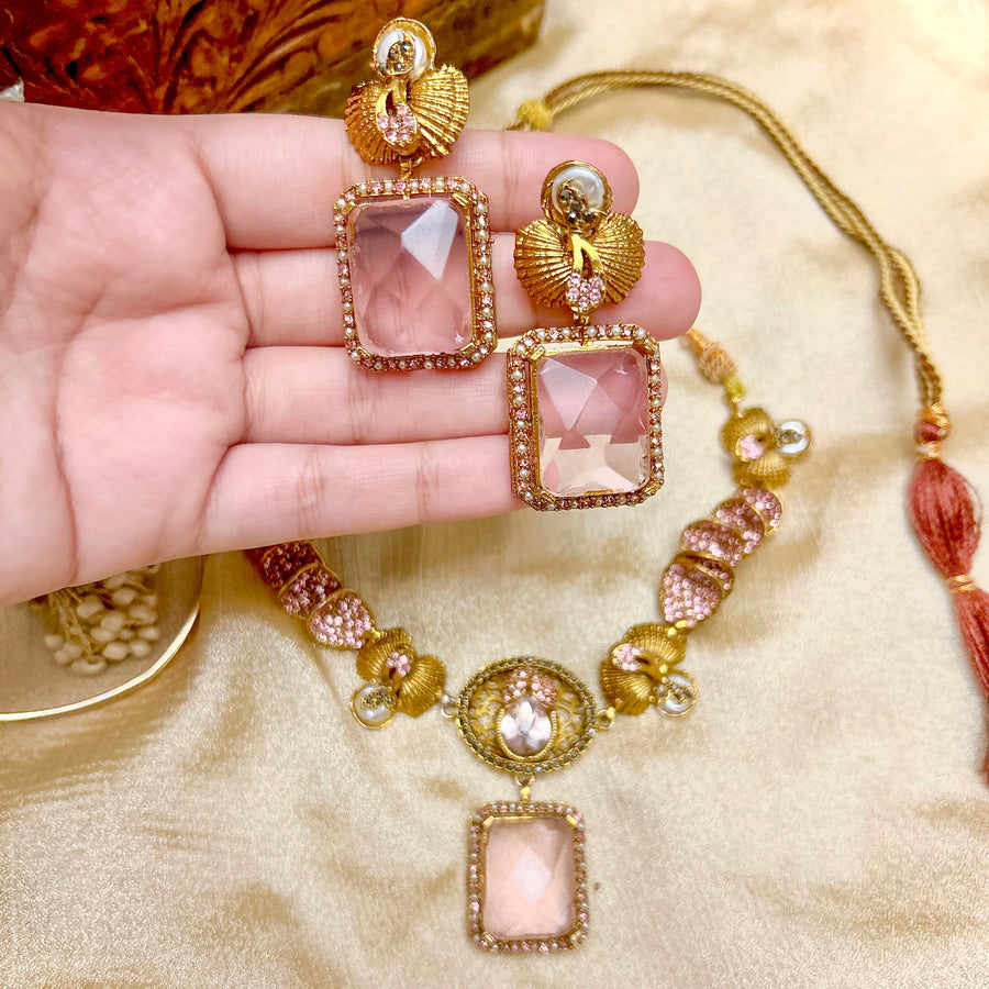 Jharokha Necklace Set - (S-76)