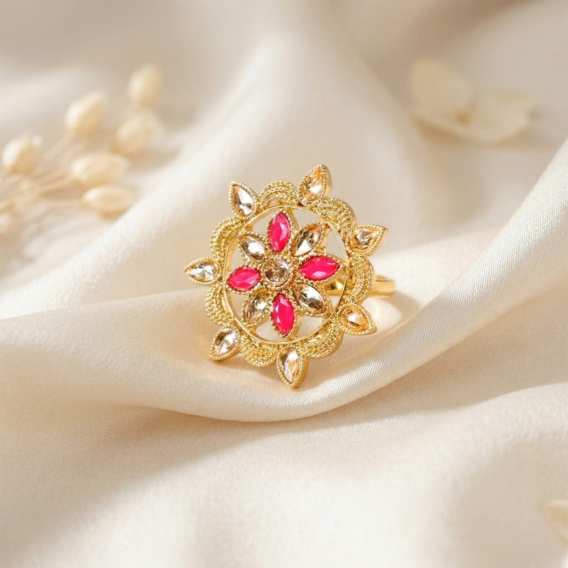 Kundan Round Ring (R-06)