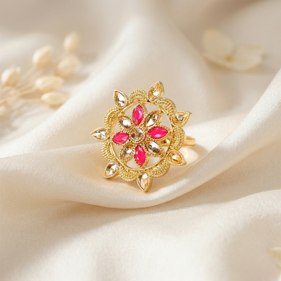 Kundan Round Ring (R-06)