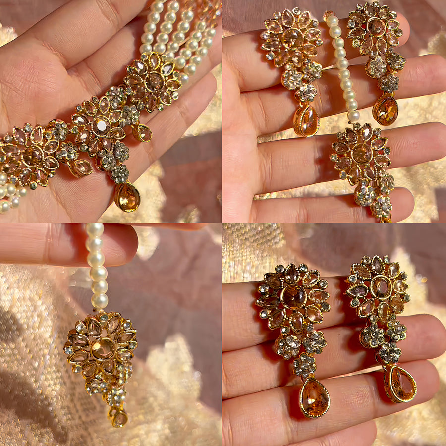 Pearl Charm Fantasy Choker Set CS-43