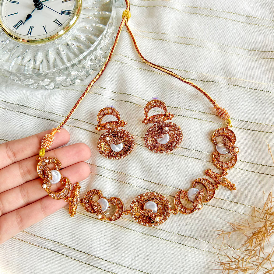 Mahpara Necklace Set - (S-72)