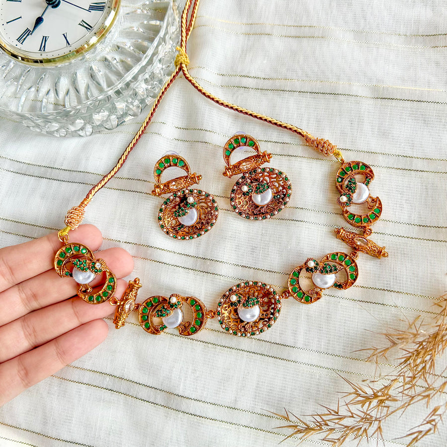 Mahpara Necklace Set - (S-72)