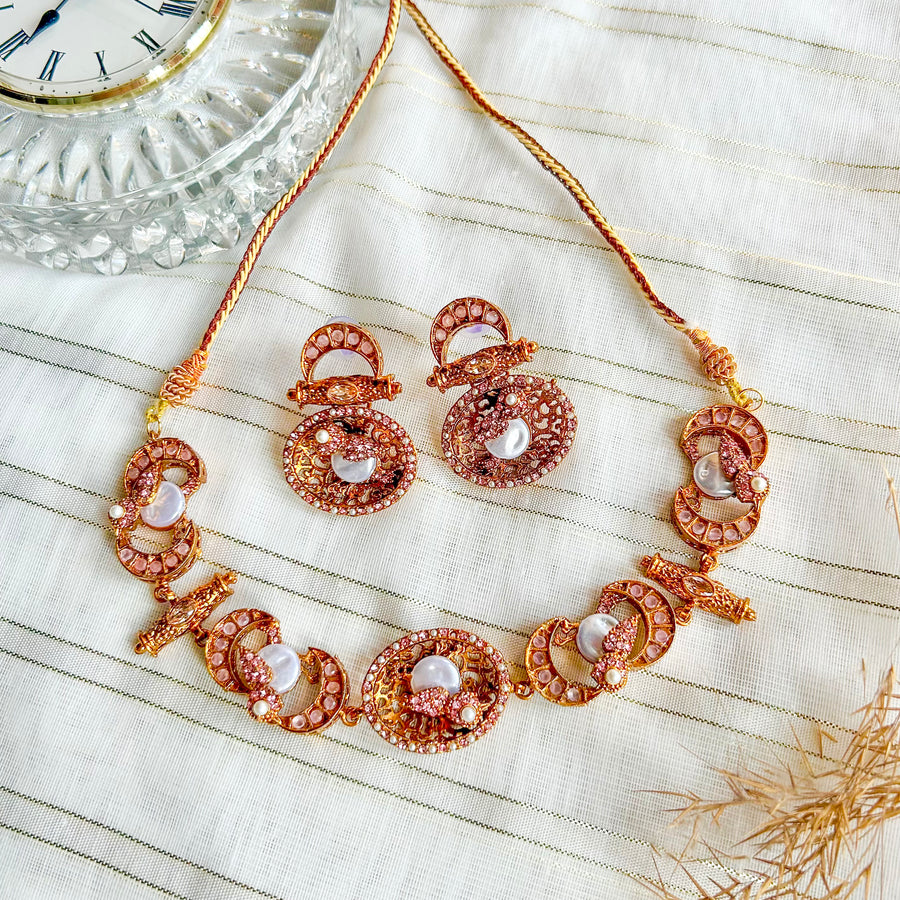 Mahpara Necklace Set - (S-72)