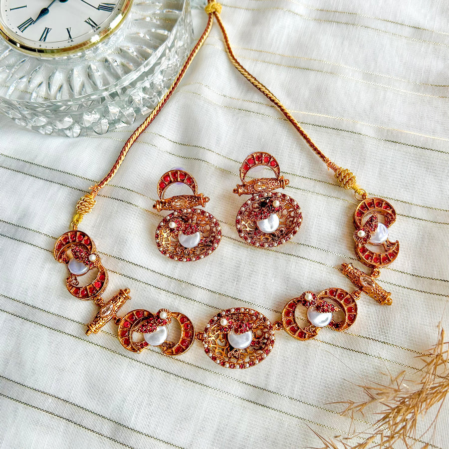 Mahpara Necklace Set - (S-72)