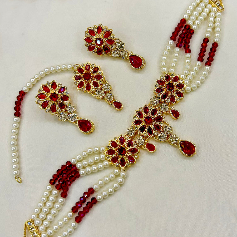Pearl Charm Fantasy Choker Set CS-43