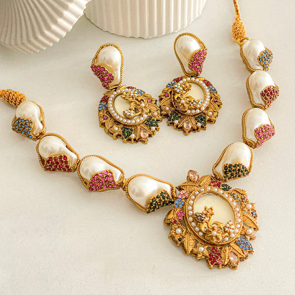Abresham Necklace Set - (S-65)