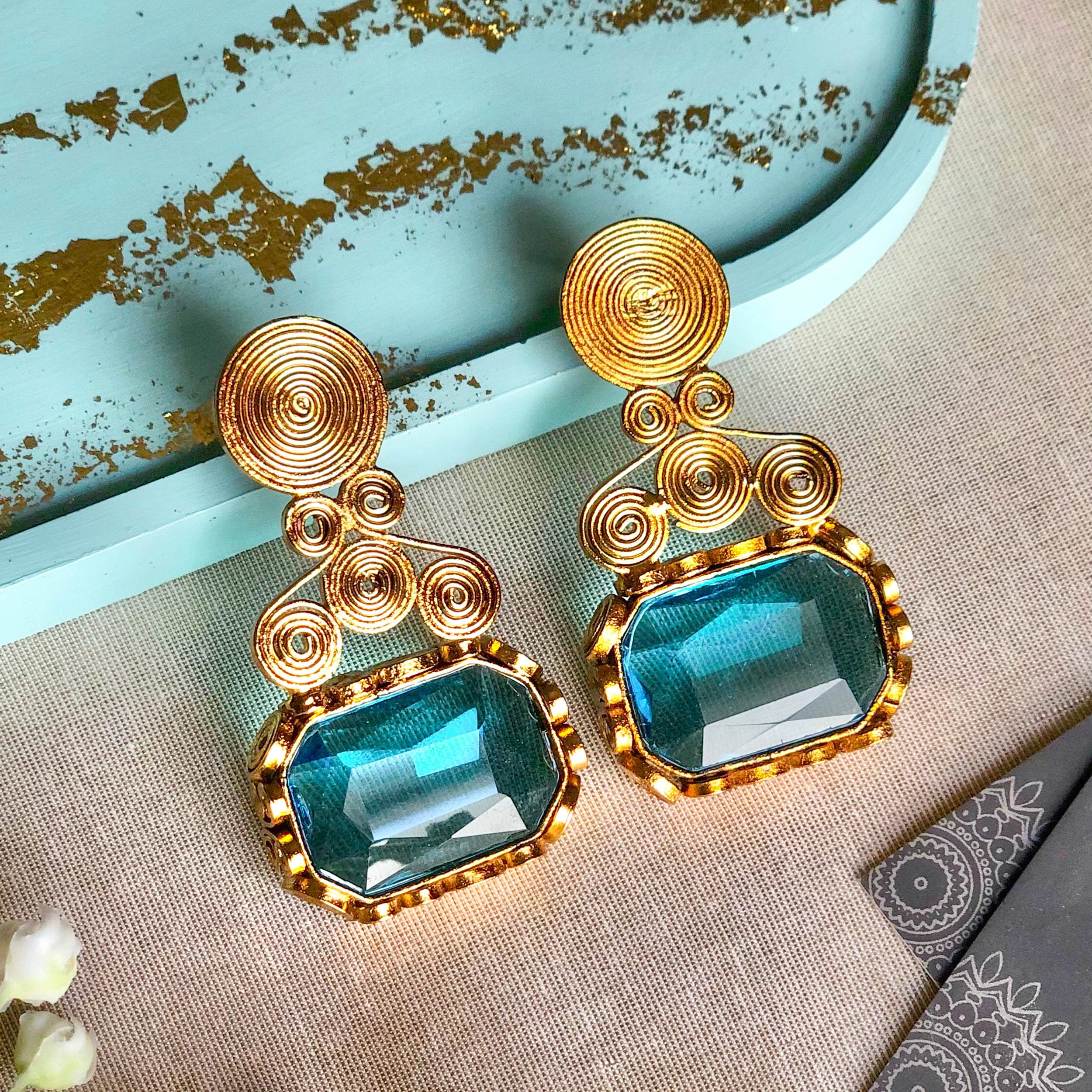 Naqsh-e-Gohar Earrings - (ER-136)