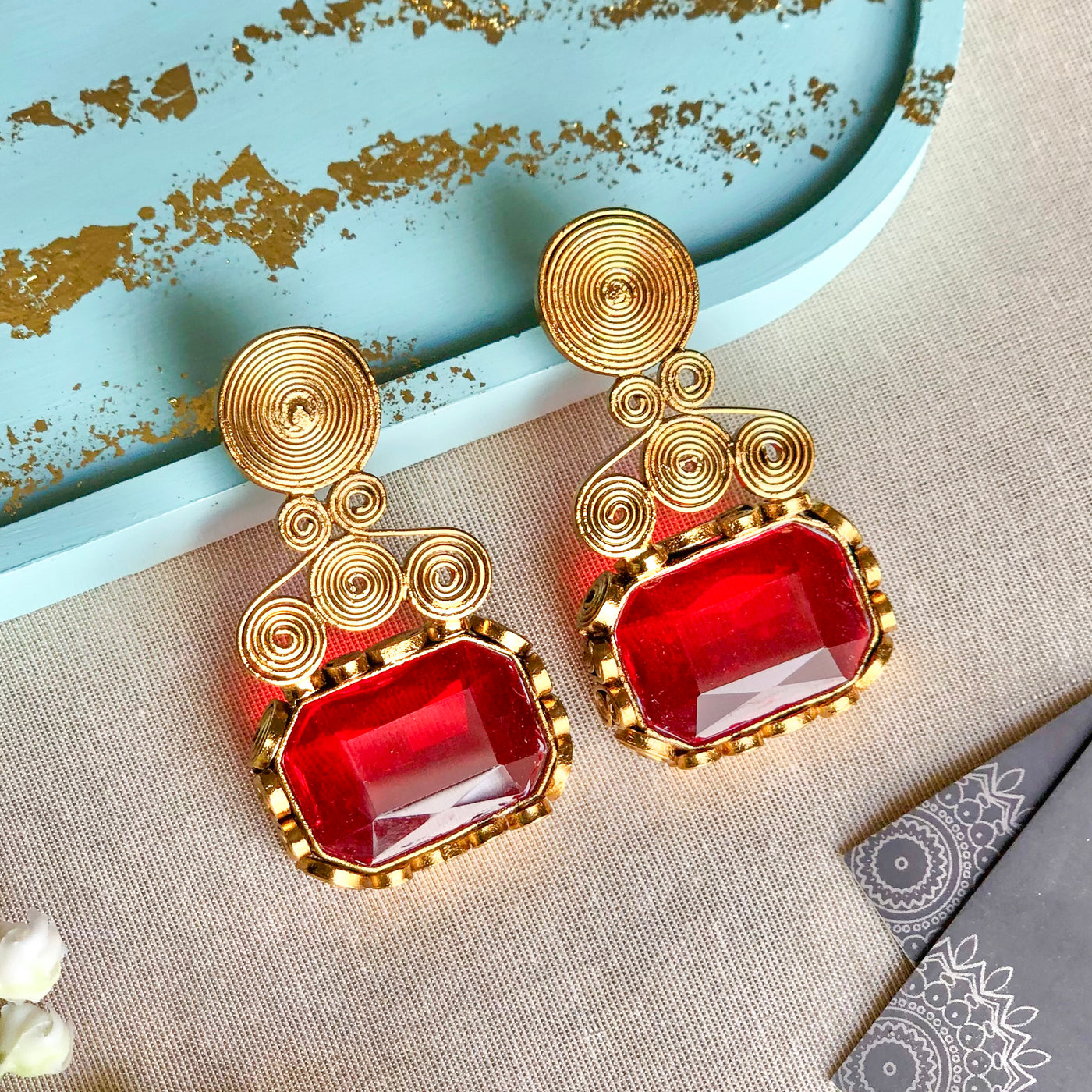 Naqsh-e-Gohar Earrings - (ER-136)