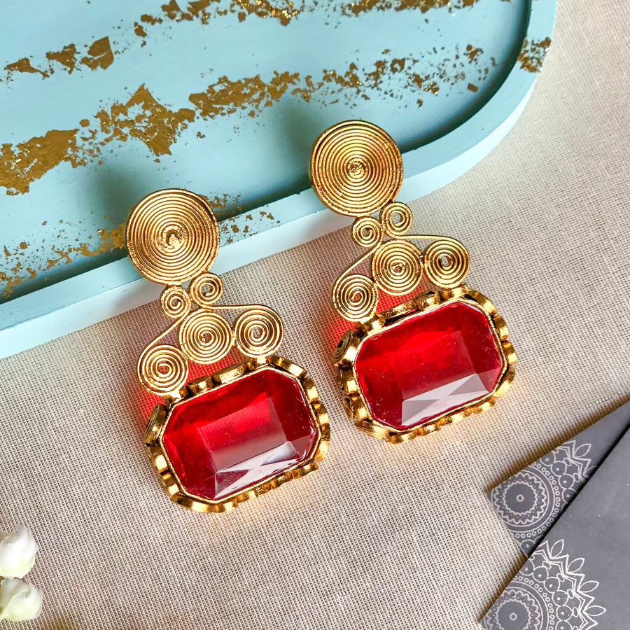 Naqsh-e-Gohar Earrings - (ER-136)