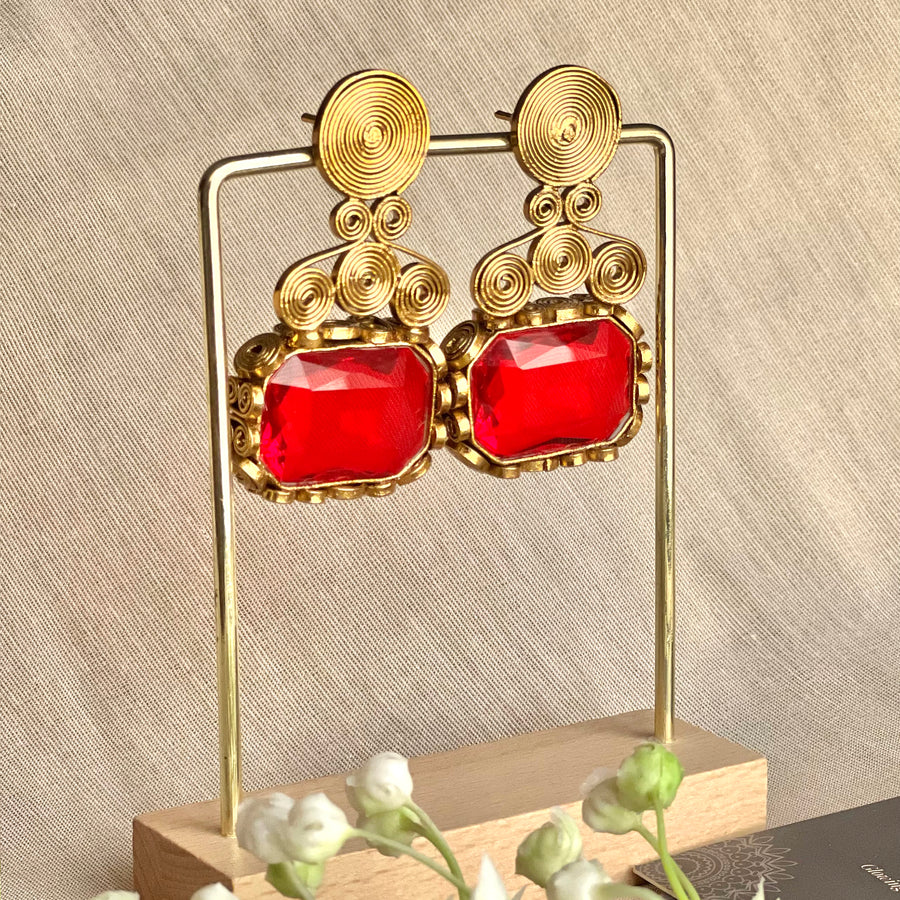 Naqsh-e-Gohar Earrings - (ER-136)