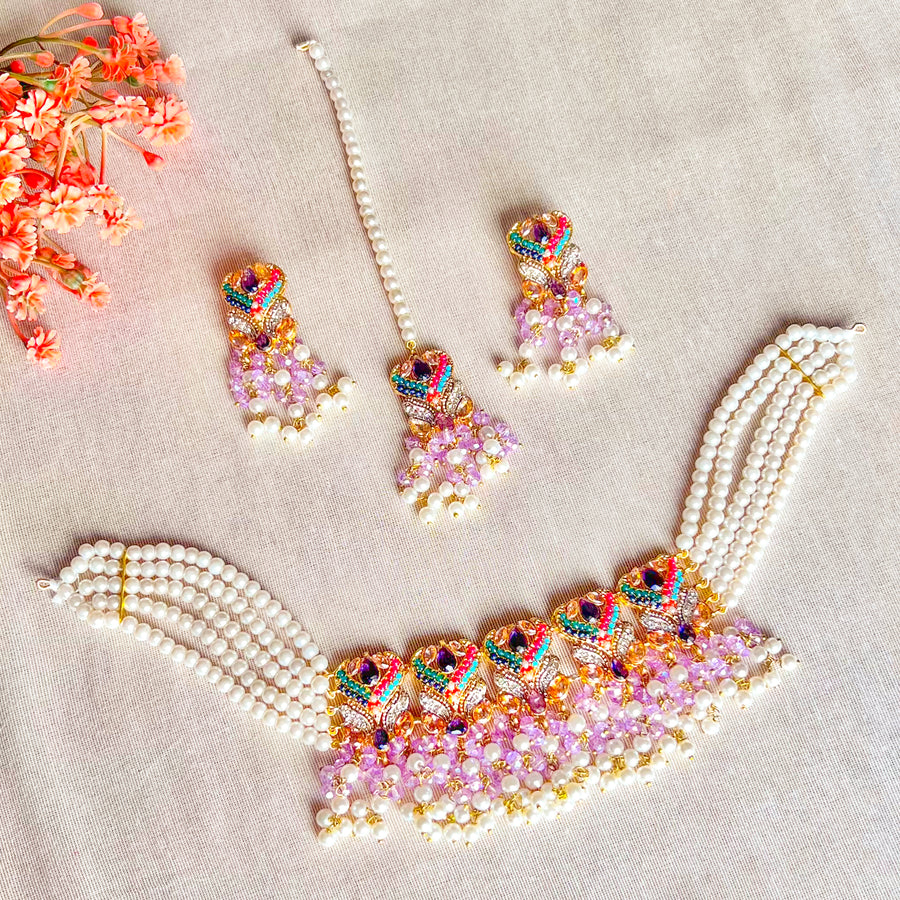 Nazm-e-Gul Choker Set – (CS-64)