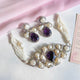 Heera-e-Hunar Mother of Pearls Gemstones Set - S-45