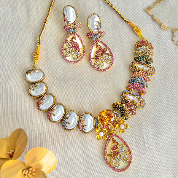 Raqs-e-Mina Necklace Set - (S-68)