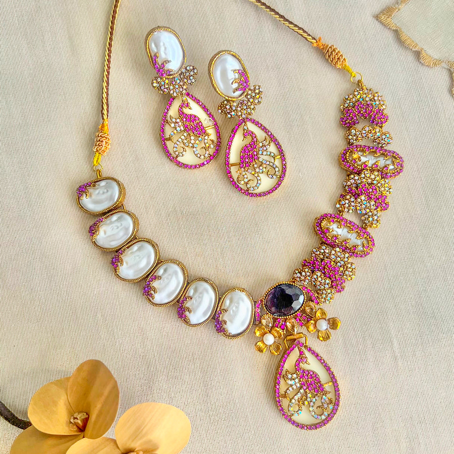Raqs-e-Mina Necklace Set - (S-68)
