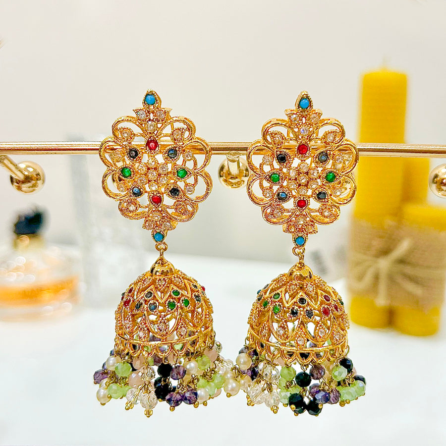 Raqs-e-Noor Jhumkas - (JK-34)