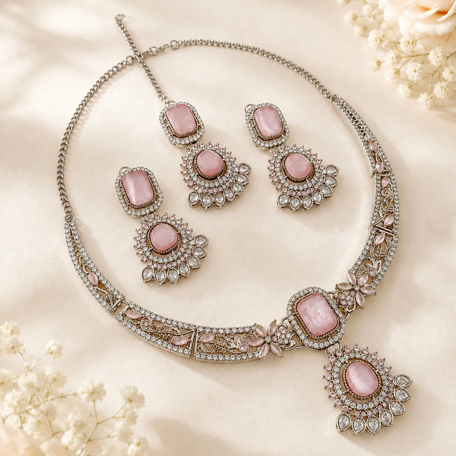 Gul-e-Mehraab Necklace Set - (S-79)