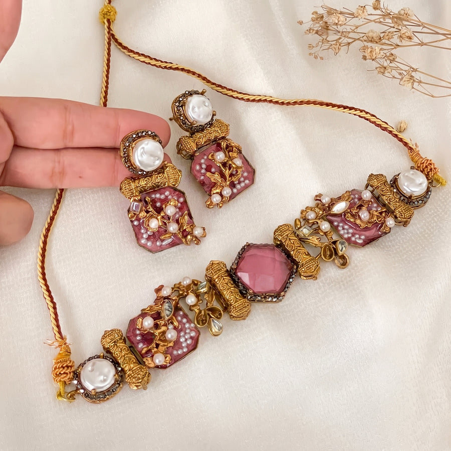 Shan e Heera Emerald Radiance Choker Set CS-48