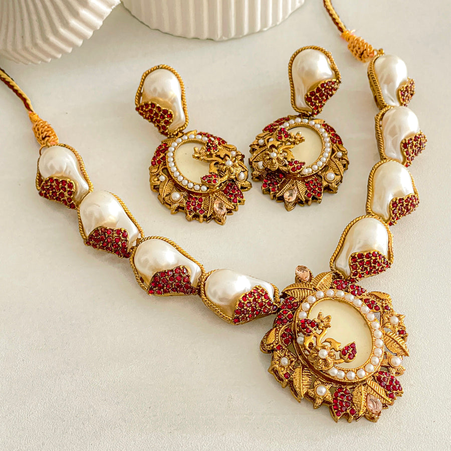 Abresham Necklace Set - (S-65)