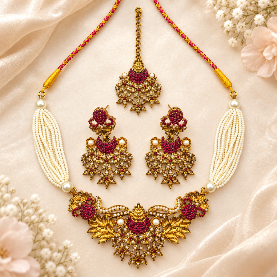 Aarasta Necklace Set - (S-84)