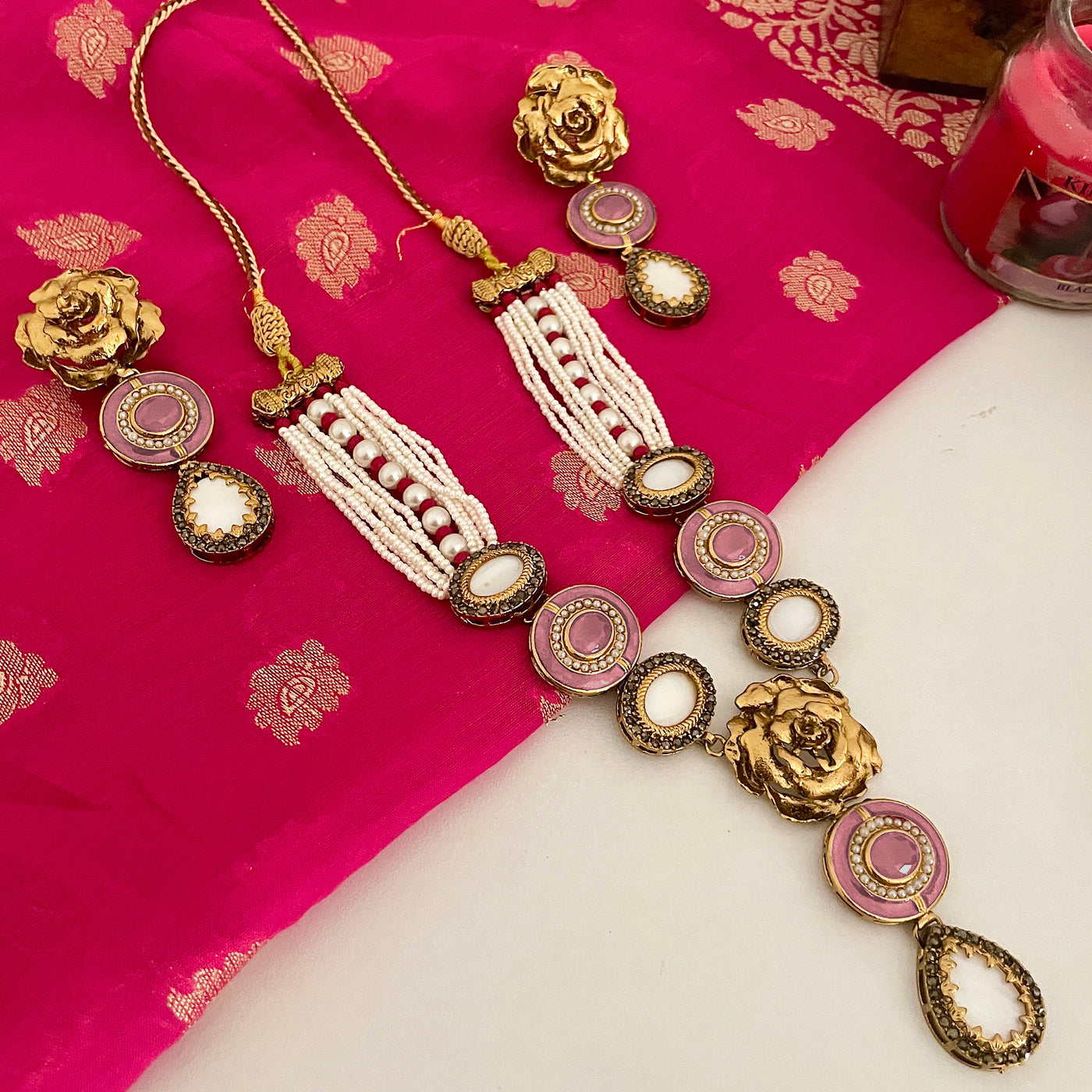 Noor-e-Jahan Half Meena Set - S-46