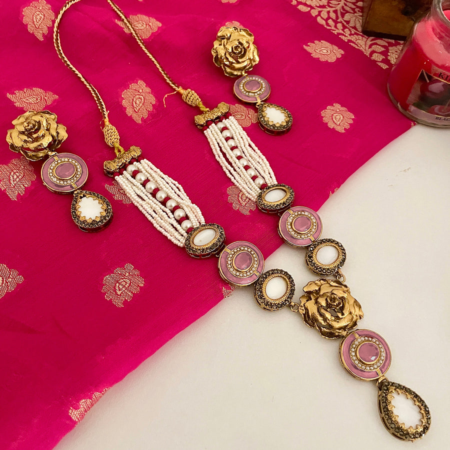 Noor-e-Jahan Half Meena Set - S-46
