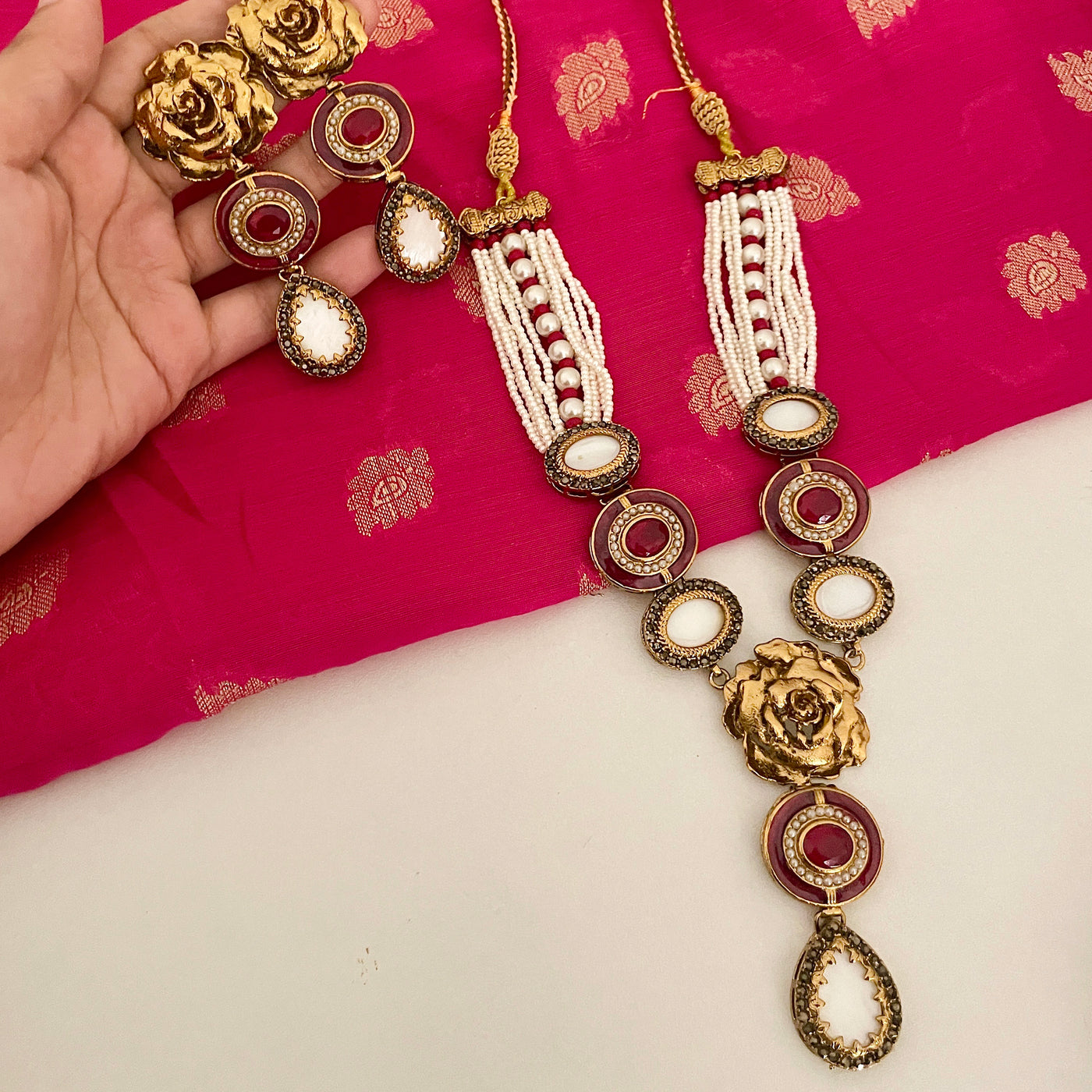 Noor-e-Jahan Half Meena Set - S-46