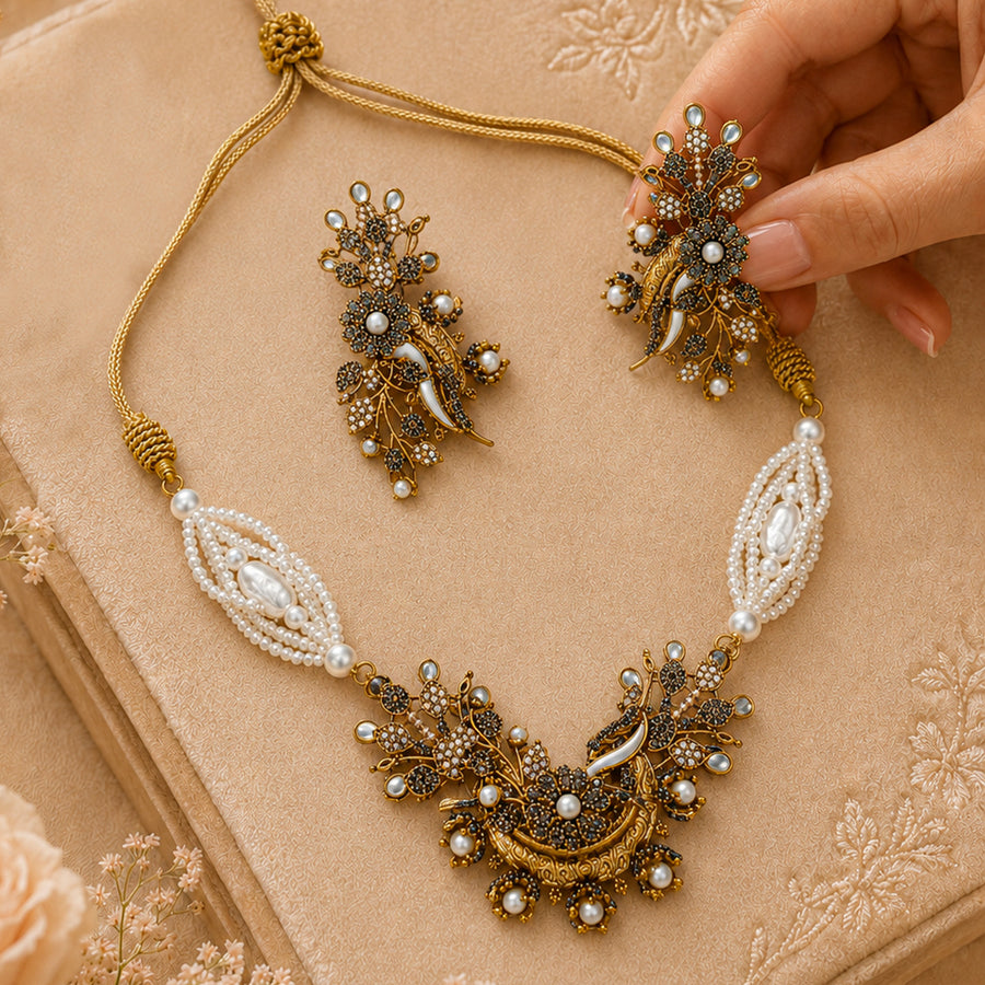 Shabistaan Choker Set - (S-77)