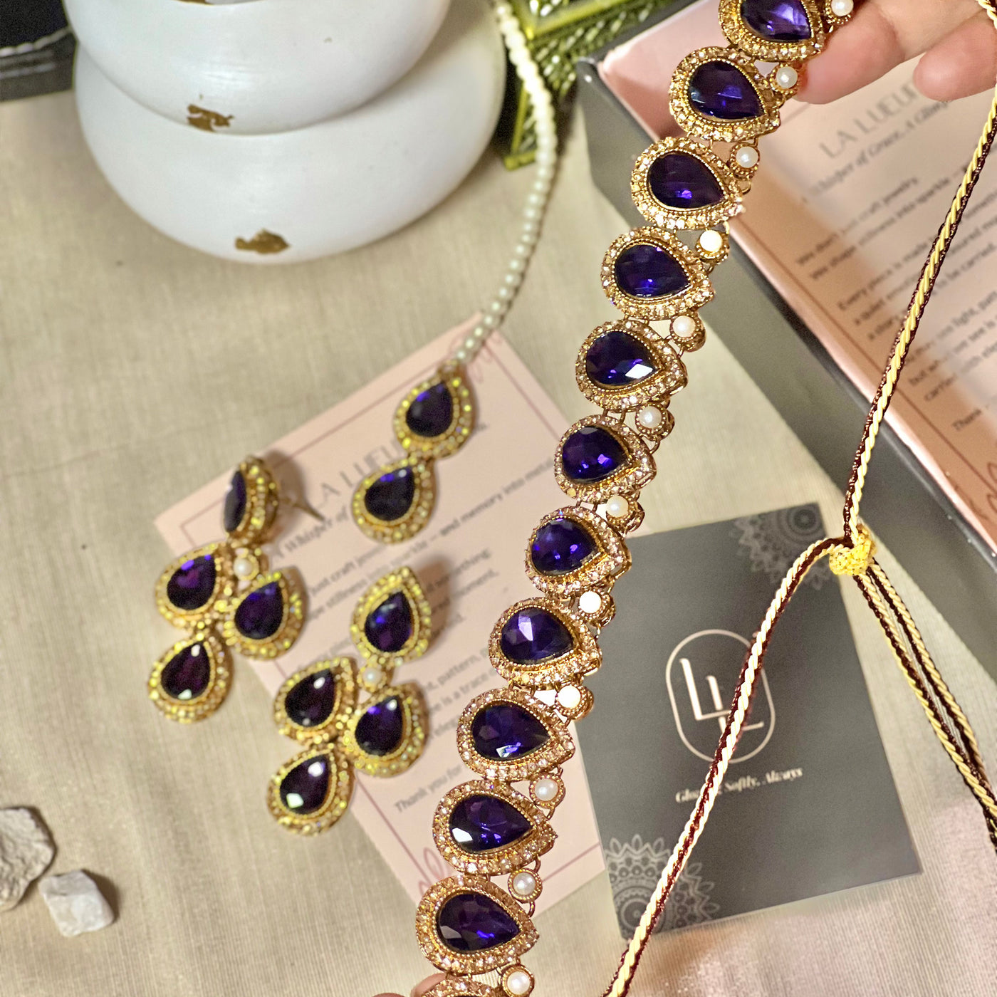 Shabnam Necklace Set - (S-70)