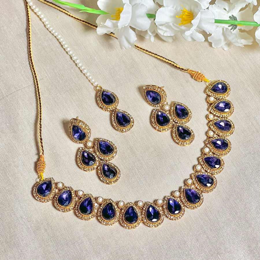 Shabnam Necklace Set - (S-70)