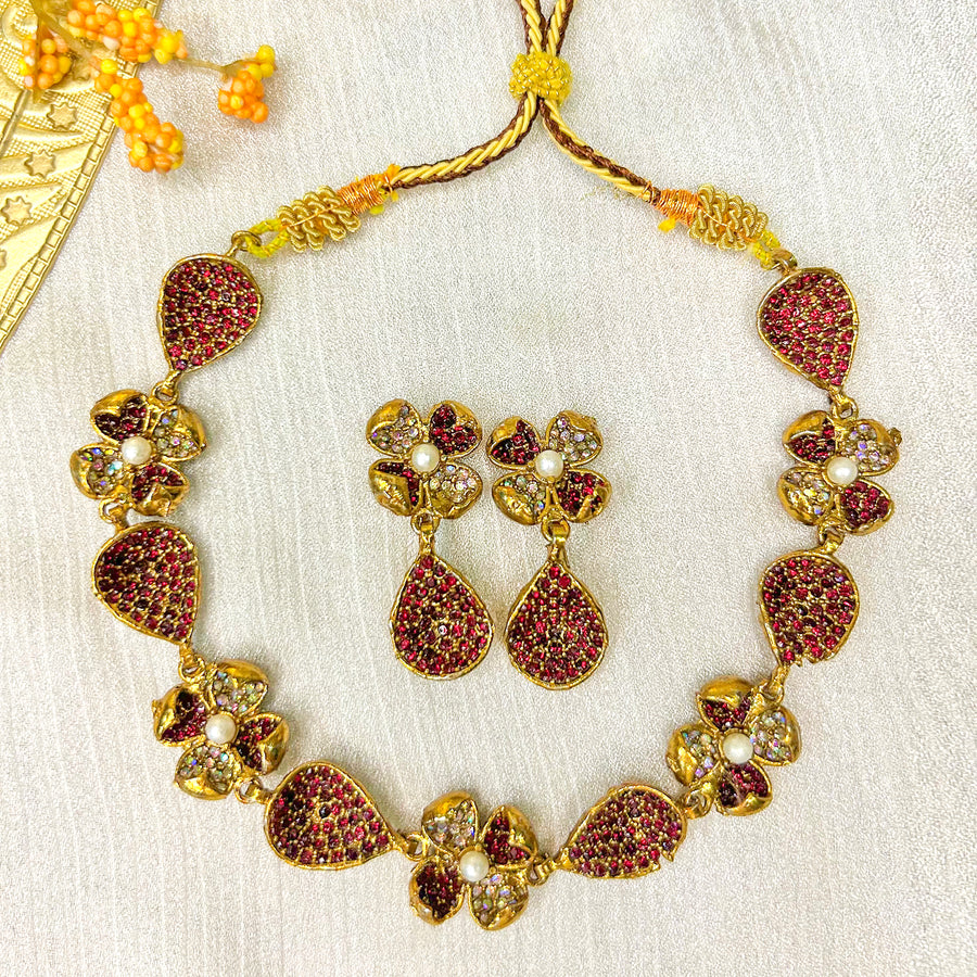 Wardah Necklace Set - (S-74)