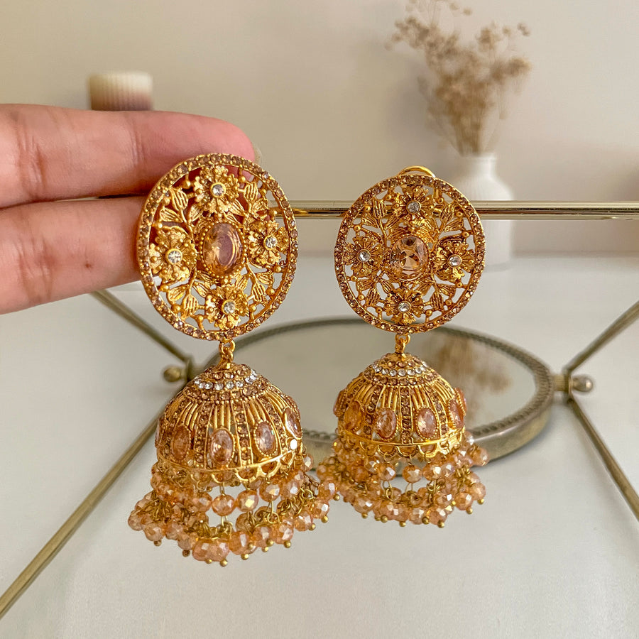 Zarafshan Jhumkas - (JK-35)